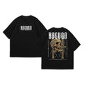 SKULL ROUNDED NECK OVERSIZED TSHIRT
